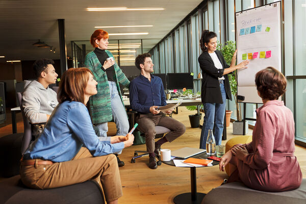 Workshop in einer Lounge